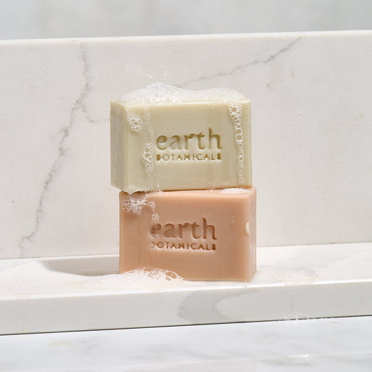 Liora and Azura soap bars with bubble from the elements collection